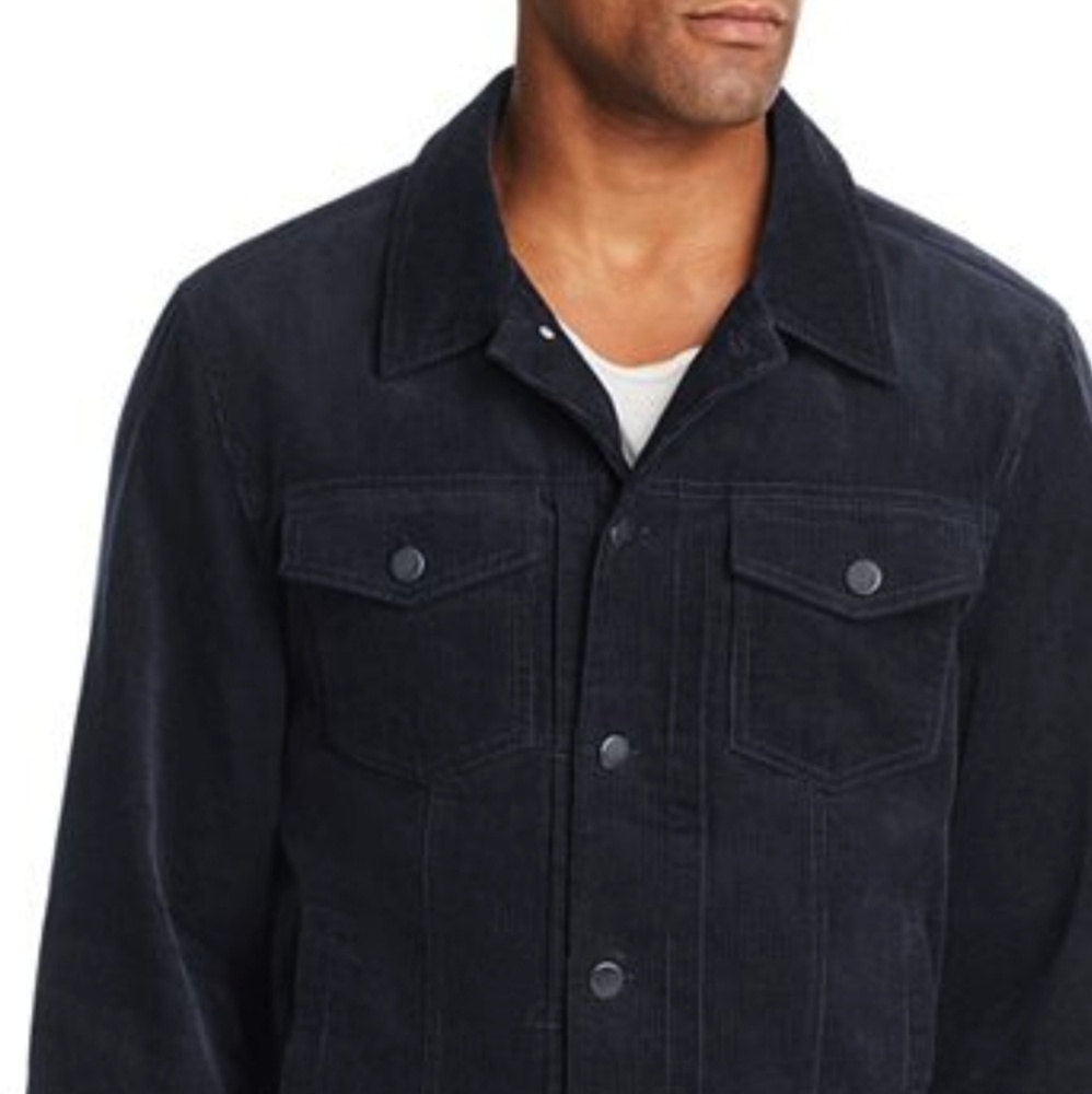 REUNION MENS NAVY BLUE PEA COAT SIZE XXL